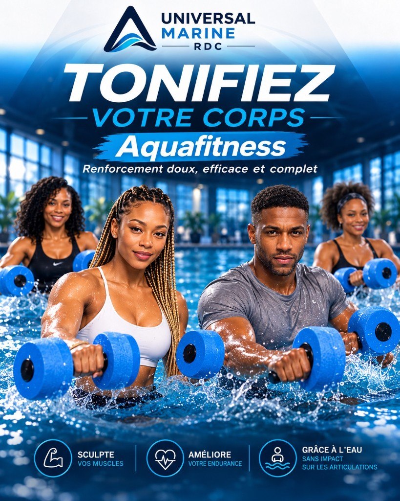 Aquafitness Universal Marine : tonification musculaire sans impact articulaire